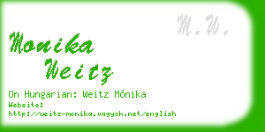 monika weitz business card